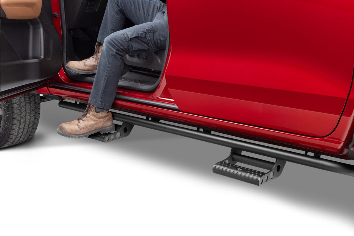 N-Fab RKR Step System 15-17 GMC - Chevy Canyon/Colorado Crew Cab - Tex. Black - 1.75in - G154RKRCCS4