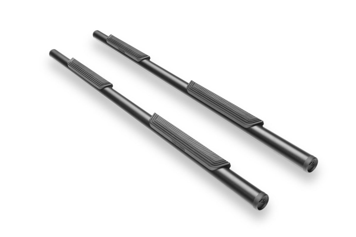 RealTruck 15-26 Ford F150 / 17-26 Ford F250/F350 SD Super Crew Traxio 3in Nerf Bars - Textured Black - view 2