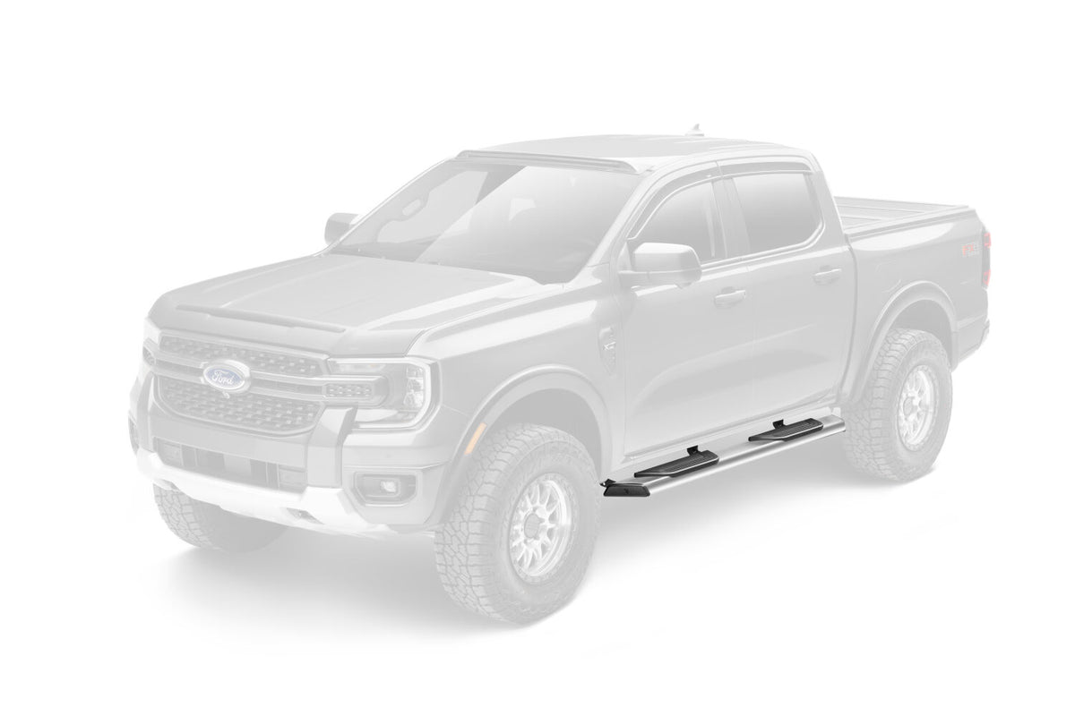 RealTruck 19-26 Ford Ranger Super Crew Traxio 5in Nerf Bars - Stainless Steel - view 5
