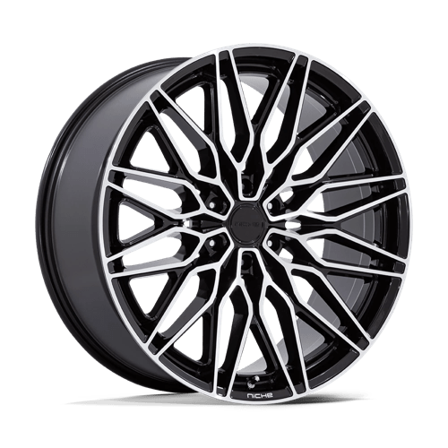 Niche 1PC Nc278 Calabria 6 20X9.5 6X139.7 +30MM Gloss Black W/ Machined