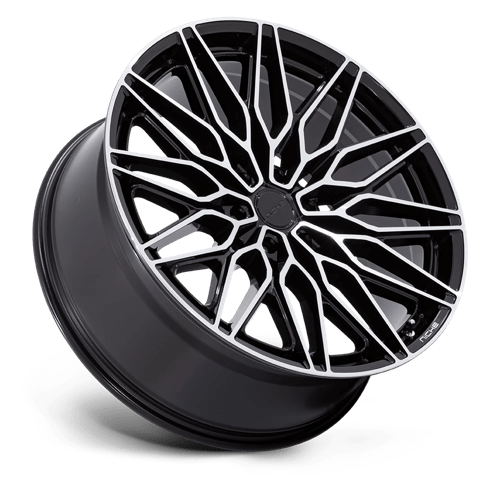 Niche 1PC Nc278 Calabria 6 22X9.5 6X135 +30MM Gloss Black W/ Machined