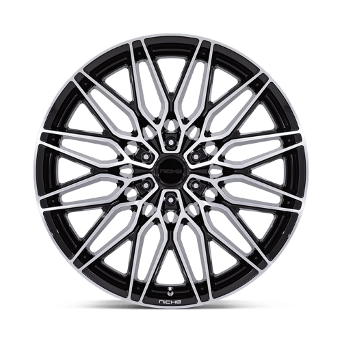 Niche 1PC Nc278 Calabria 6 20X9.5 6X139.7 +30MM Gloss Black W/ Machined