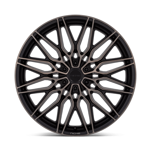 Niche 1PC Nc278 Calabria 6 20X9.5 6X135 +30MM Matte Black Machined Dark Tint