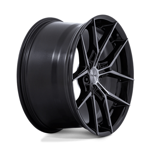 Niche 1PC Nc279 Prodigy 5 22X10.5 5X112 +38MM Gloss Black Dark Tinted Clear