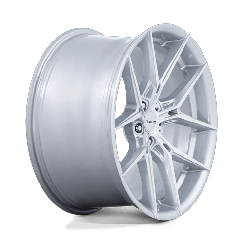 Niche 1PC Nc279 Prodigy 5 24X10 5X130 +20MM Silver W/ Machined Face
