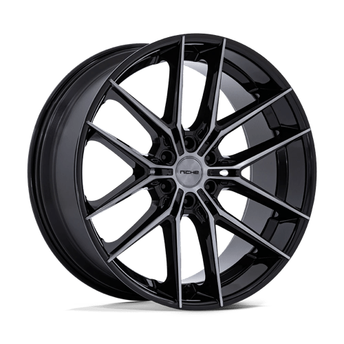Niche 1PC Nc280 Prodigy 6 24X10 6X139.7 +20MM Gloss Black Dark Tinted Clear