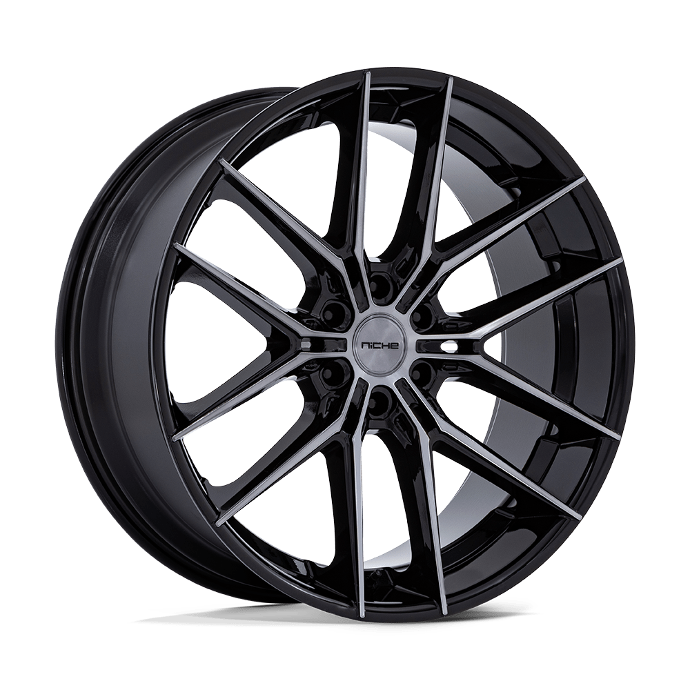 Niche 1PC Nc280 Prodigy 6 26X10 6X139.7 +20MM Gloss Black Dark Tinted Clear