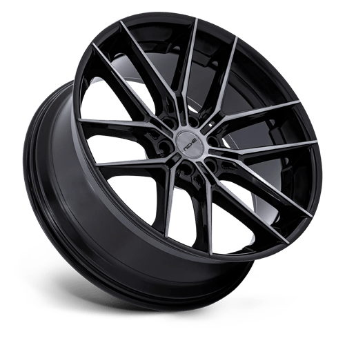 Niche 1PC Nc280 Prodigy 6 22X9.5 6X139.7 +20MM Gloss Black Dark Tinted Clear