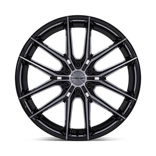 Niche 1PC Nc280 Prodigy 6 22X9.5 6X135 +25MM Gloss Black Dark Tinted Clear