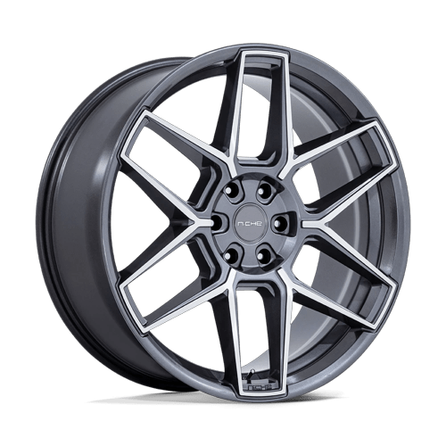 Niche 1PC Nc281 Rise 22X10.5 5X115 +18MM Anthracite W/ Machined Face