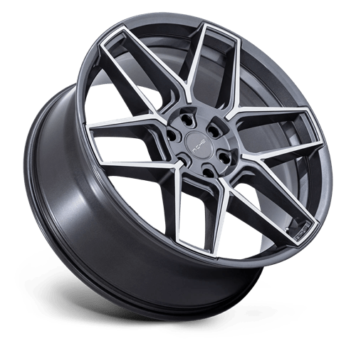 Niche 1PC Nc281 Rise 22X9.5 5X127 +30MM Anthracite W/ Machined Face