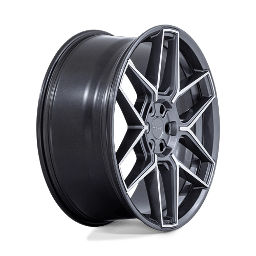 Niche 1PC Nc281 Rise 22X10.5 5X115 +18MM Anthracite W/ Machined Face