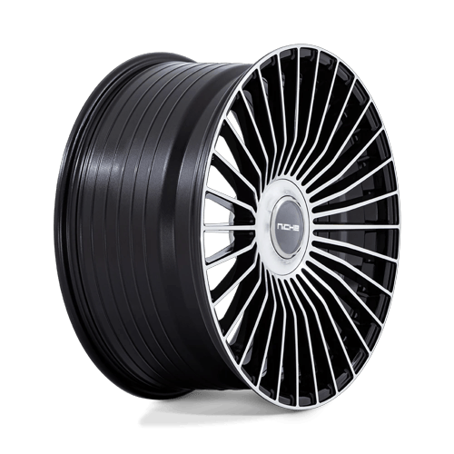 Niche 1PC Nc282 Serene 20X10.5 5X112/5X120/5X120 +38MM Gloss Black W/ Machined Face
