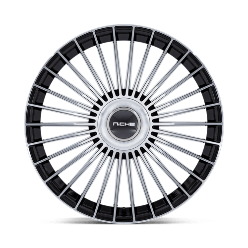 Niche 1PC Nc282 Serene 21X10.5 BLANK +20MM Gloss Black W/ Machined Face
