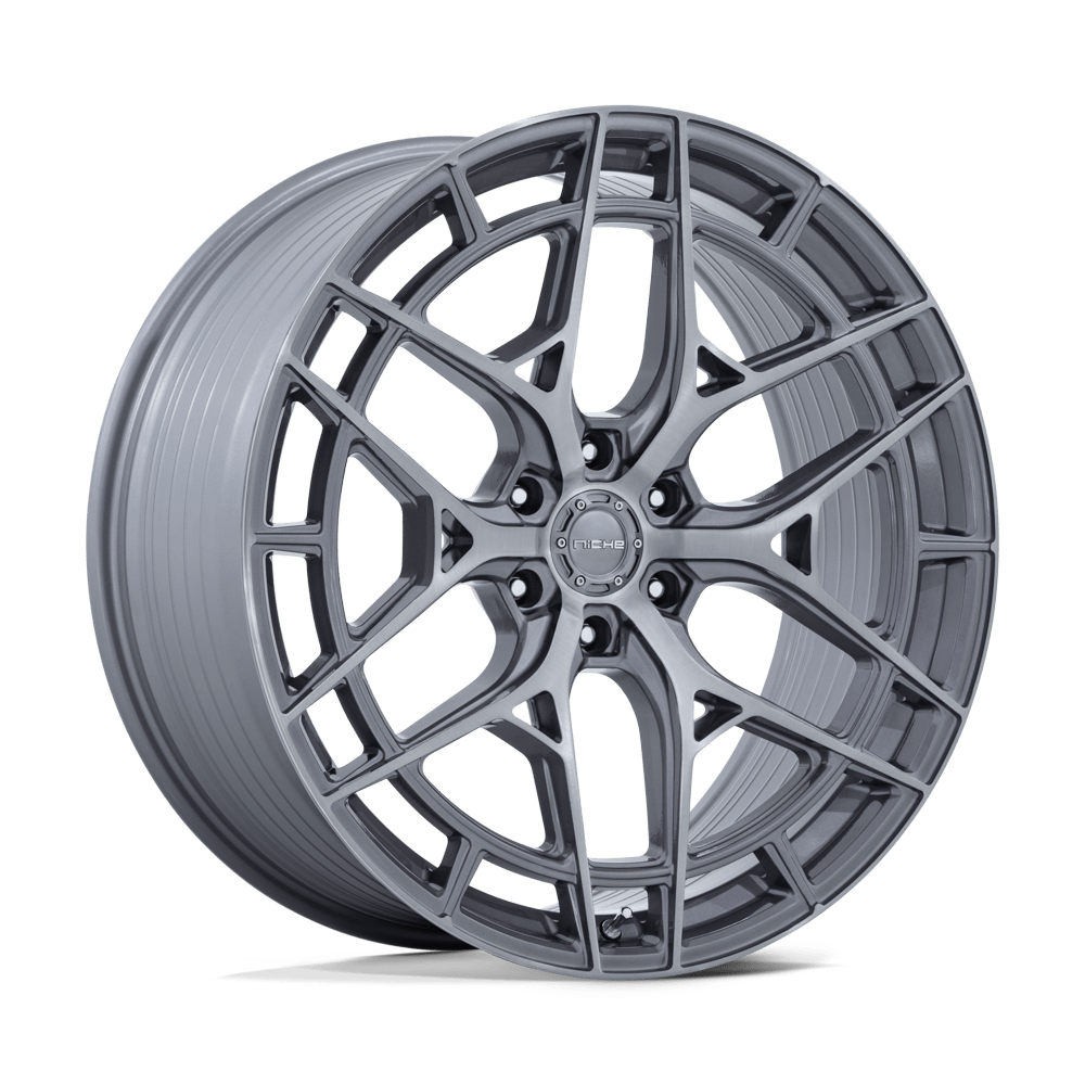 Niche 1PC Nc284 Adria 24X10 6X135 +30MM Platinum W/ Brushed Face