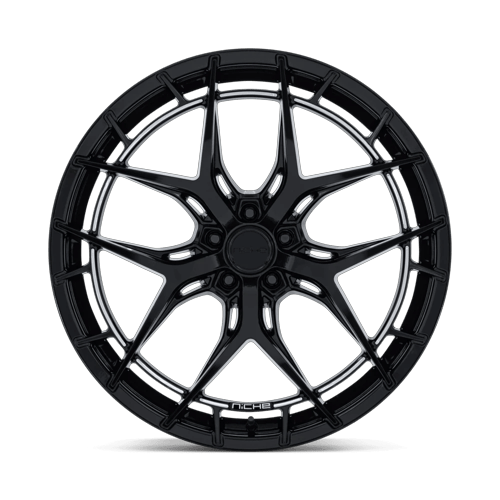 Niche 1PC Nc286 Riviera 20X9.5 5X114.3 +35MM Gloss Black