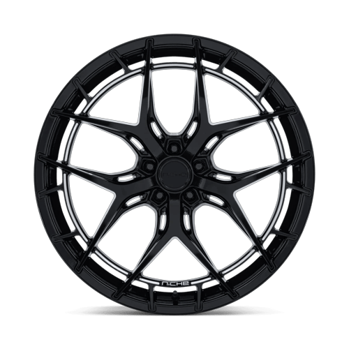 Niche 1PC Nc286 Riviera 20X9.5 5X120 +22MM Gloss Black