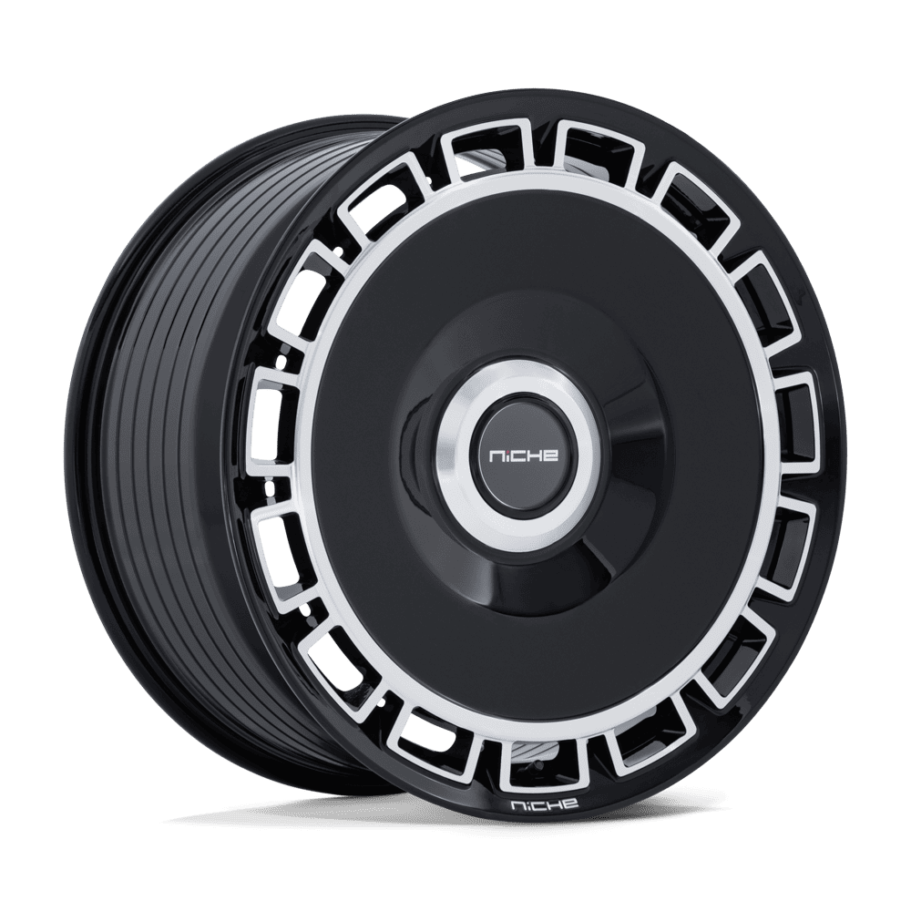 Niche 1PC Nc287 Venice 24X10 BLANK +20MM Gloss Black W/ Machined Face