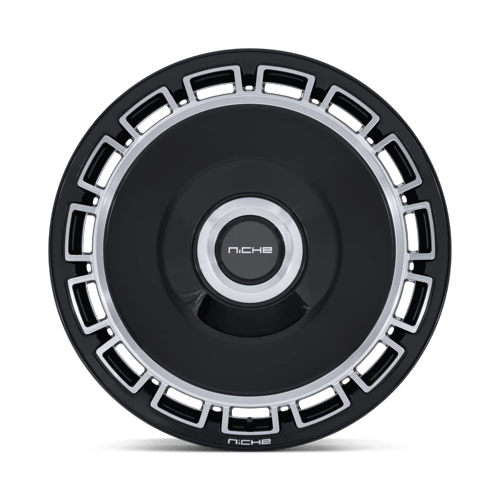 Niche 1PC Nc287 Venice 22X10.5 5X112/5X120/5X120 +38MM Gloss Black W/ Machined Face