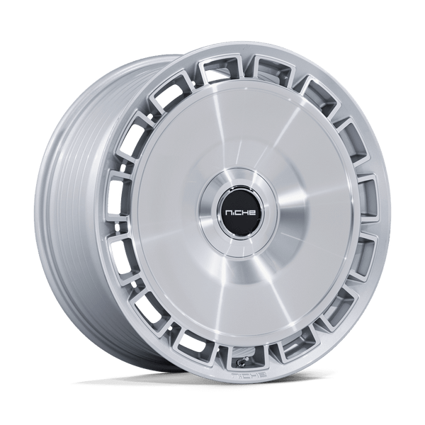Niche Nc287 Venice 20X10.5 5X112/5X114.3/5X114 +40MM Gloss Silver W/ Machined Face