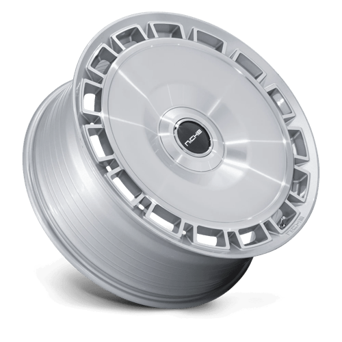 Niche 1PC Nc287 Venice 20X10.5 5X112/5X114.3/5X114 +40MM Gloss Silver W/ Machined Face
