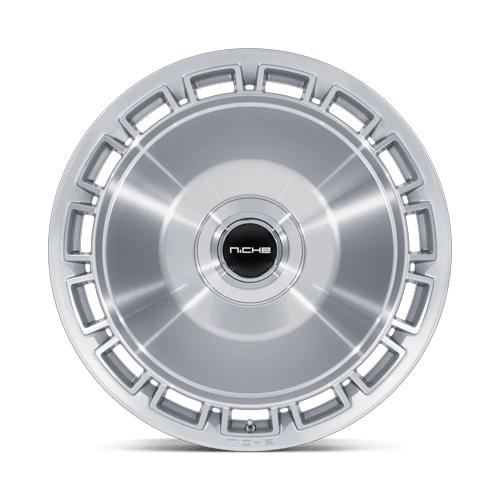 Niche 1PC Nc287 Venice 22X9 5X108/5X114.3/5X114 +38MM Gloss Silver W/ Machined Face