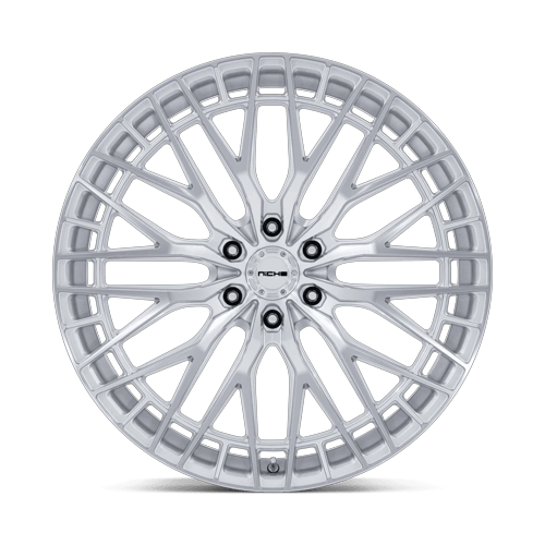 Niche 1PC Nc288 Genoa 24X10 6X135 +30MM Gloss Silver W/ Machined Face