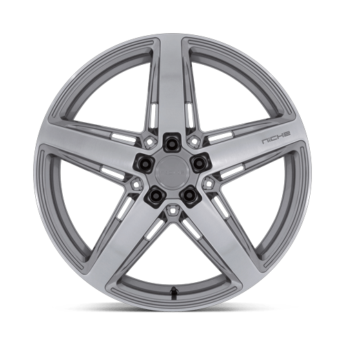 Niche 1PC M270 Teramo 20X9.5 5X114.3 +25MM Anthracite Brushed Face Tint