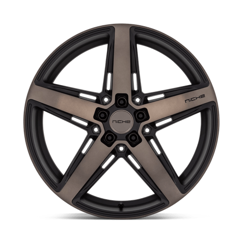 Niche 1PC M271 Teramo 20X9 5X112 +25MM Matte Black W Double Dark Tint