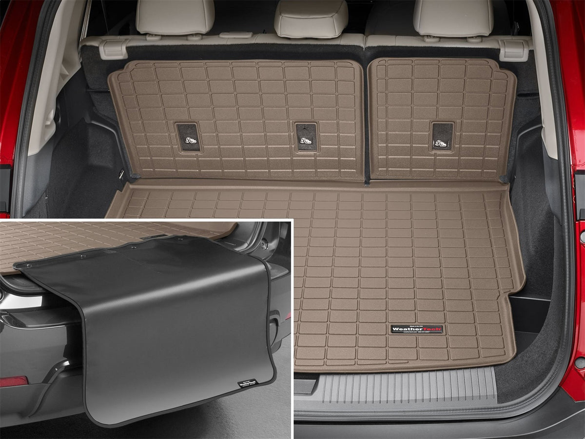 Weathertech - Cargo Liner w/Bumper Protector - Tan Behind 2nd Row Seating 21-26 Nissan Rogue - 411405SK