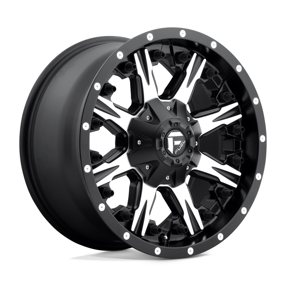 Fuel Off-Road Aluminum Wheels 20X10 Nutz D541 Matte Black Machined