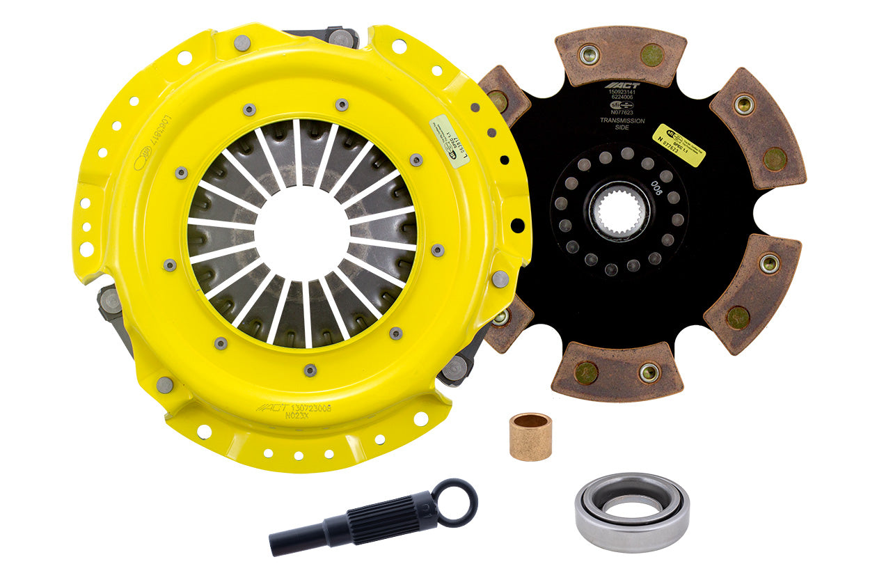 ACT 1991 Nissan 240SX XT/Race Rigid 6 Pad Clutch Kit - NX4-XTR6