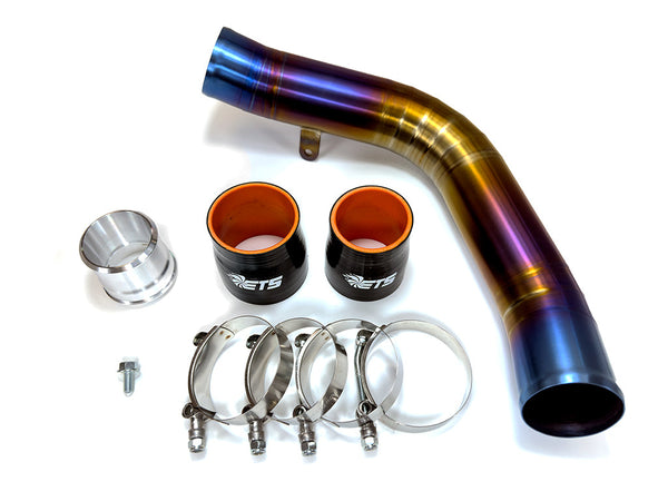 ETS '22+ Subaru WRX Titanium Top Mount Charge Pipe for 2022-2025 Subaru WRX - front view
