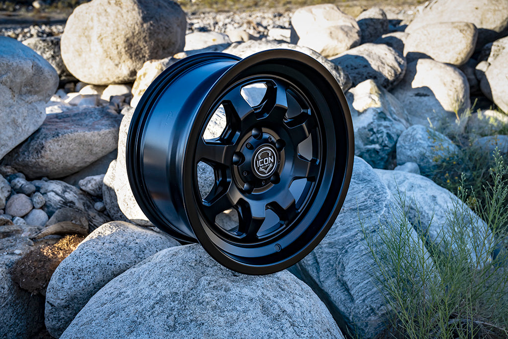 ICON Nuevo 17x8.5 / 6x5.5 / 25mm Offset / 5.75in BS - Satin Black Wheel - 8117859057SB