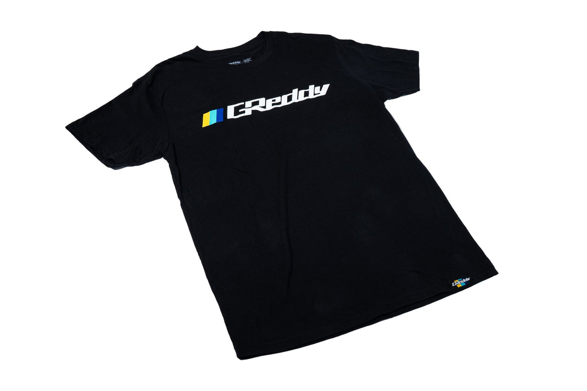 GReddy - GReddy OG Logo Tee (with 3 stripes) - Black - 18016012