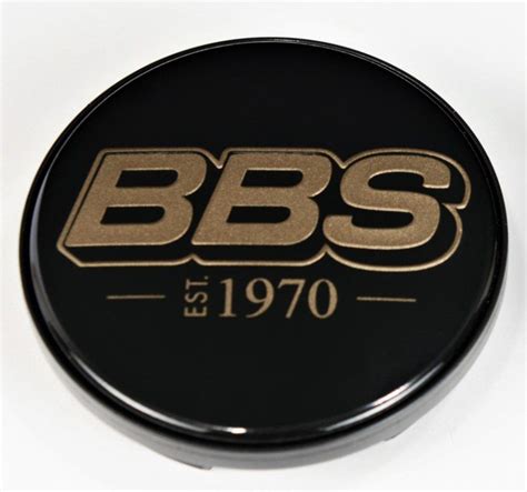 BBS LOGO Center Cap Set 70mm Black/Bronze EST. 1970 - HW58071009.4