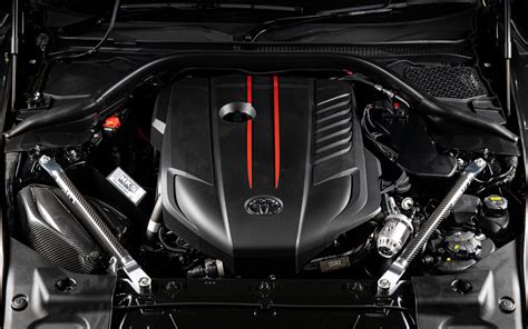 HKS 2020+ Toyota Supra Carbon Brace - Front Set - 83001-AT002 for 2020-2025 Toyota GR Supra - front view
