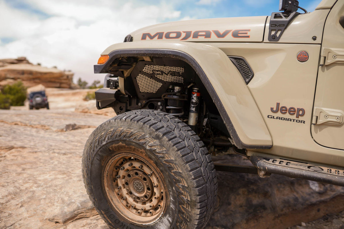 DV8 Offroad - 2018-2025 Jeep Wrangler JL & 2020-2025 Gladiator JT | Front Inner Fenders - INFEND-06FB