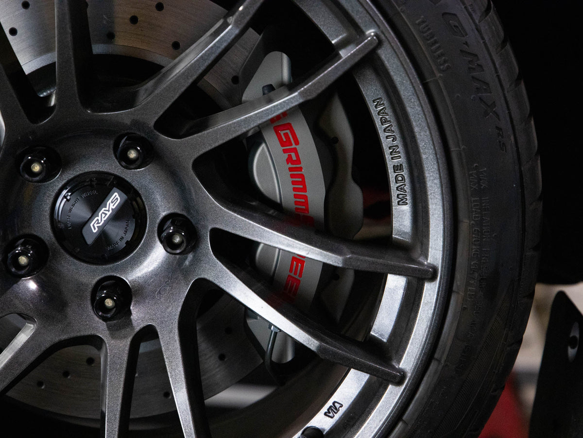 GrimmSpeed 02-21 Subaru WRX/STI 4-Piston Brake Caliper Kit - Gray (For 340mm Rotor) - GRM.1170.1.GRY