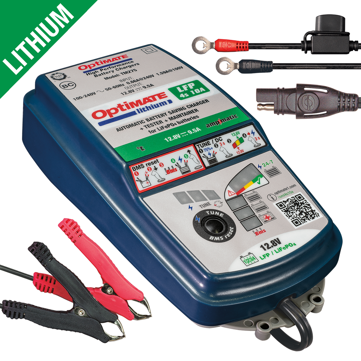 OptiMate Lithium 4s 10A Battery Charger TM-275V2