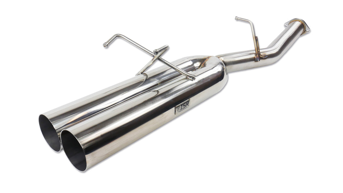 ISR Performance EP (Straight Pipes) Dual Tip Exhaust 4in - 89-94 (S13) Nissan 240sx - IS-EPDUAL-S13BO