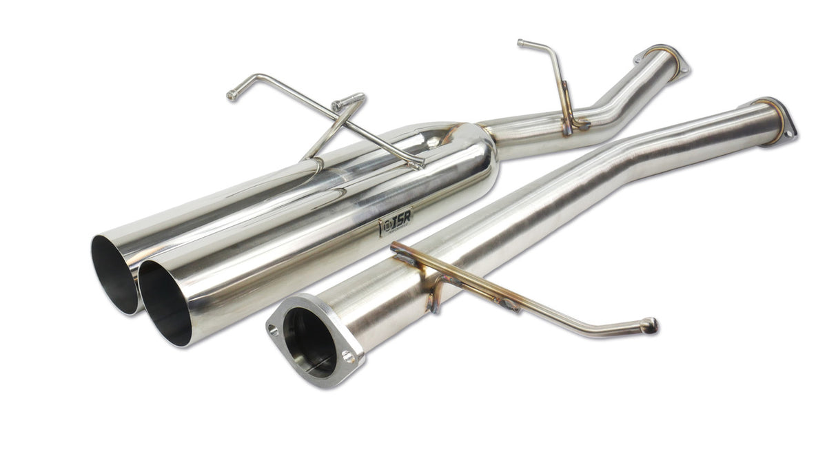 ISR Performance EP (Straight Pipes) Dual Tip Exhaust 4in - 89-94 (S13) Nissan 240sx - IS-EPDUAL-S13BO