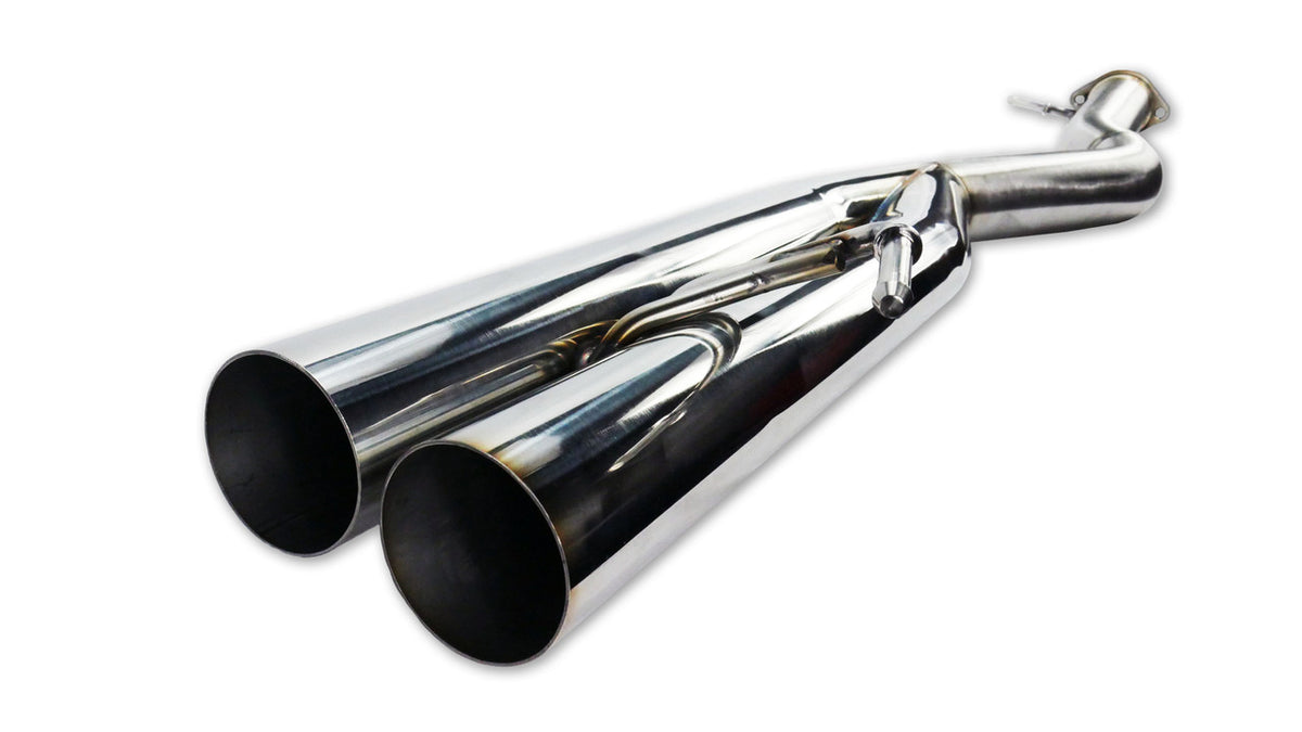 ISR Performance EP (Straight Pipes) Dual Tip Exhaust - 05-06 Infiniti G35 Sedan - IS-EPDUAL-G35SDN