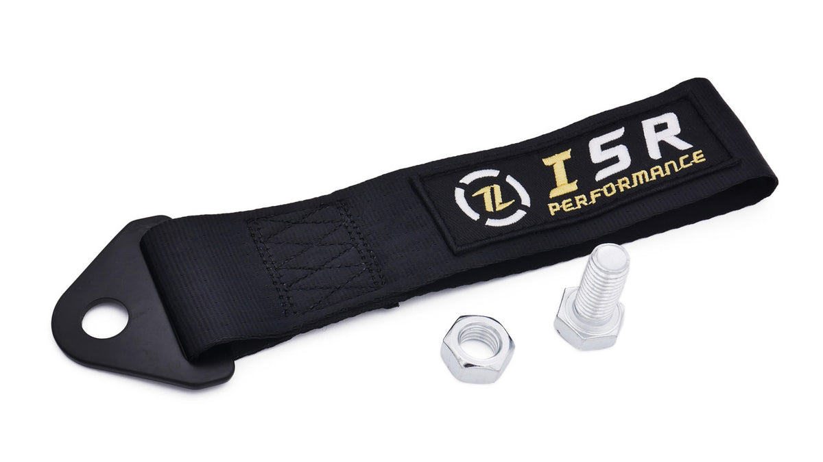 ISR Performance Universal Racing Tow Strap - Black - IS-TS-BK