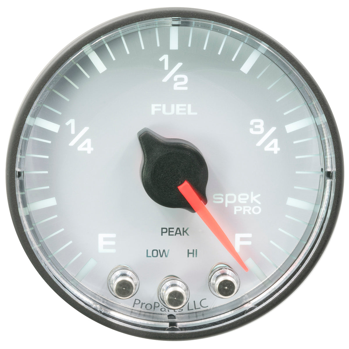 Autometer Spek-Pro Gauge Fuel Level 2 1/16in 0-270 Programmable Wht/Blk - P312128