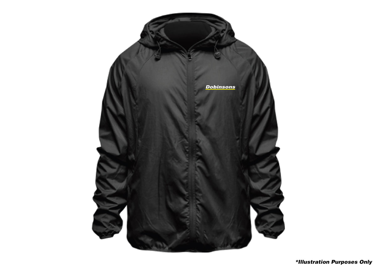 Dobinsons - Black Logo Wind Breaker PG00-2322 - Large - PG00-2322-L