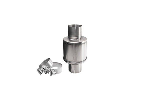 Corsa 304 Stainless Steel 2.75in Pro Series Packed Resonator (Slip Fit) (2-3DB) w/ 2 Clamps - PKM2007