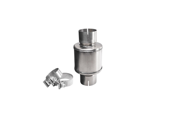 Corsa 304 Stainless Steel 2.75in Pro Series Packed Resonator (Slip Fit) (2-3DB) w/ 2 Clamps - PKM2009