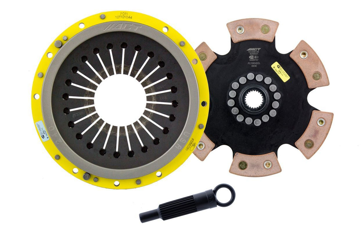 ACT 1991 Porsche 911 HD/Race Rigid 6 Pad Clutch Kit - PO1-HDR6