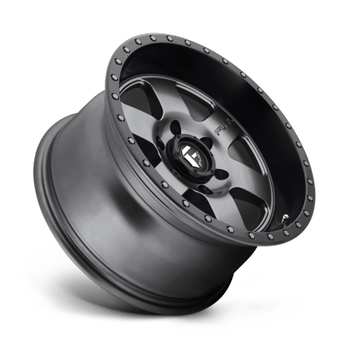 Fuel Off-Road Aluminum Wheels 17X9 Podium D619 Matte Gunmetal Black Bead Ring
